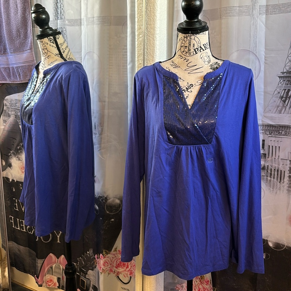 NWT Lane Bryant Sequin Top